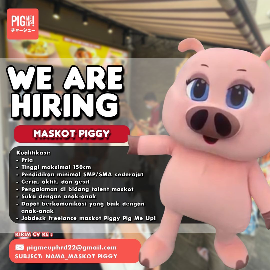 Pigmeup.id – Pean Memakai Kostum Maskot Piggy