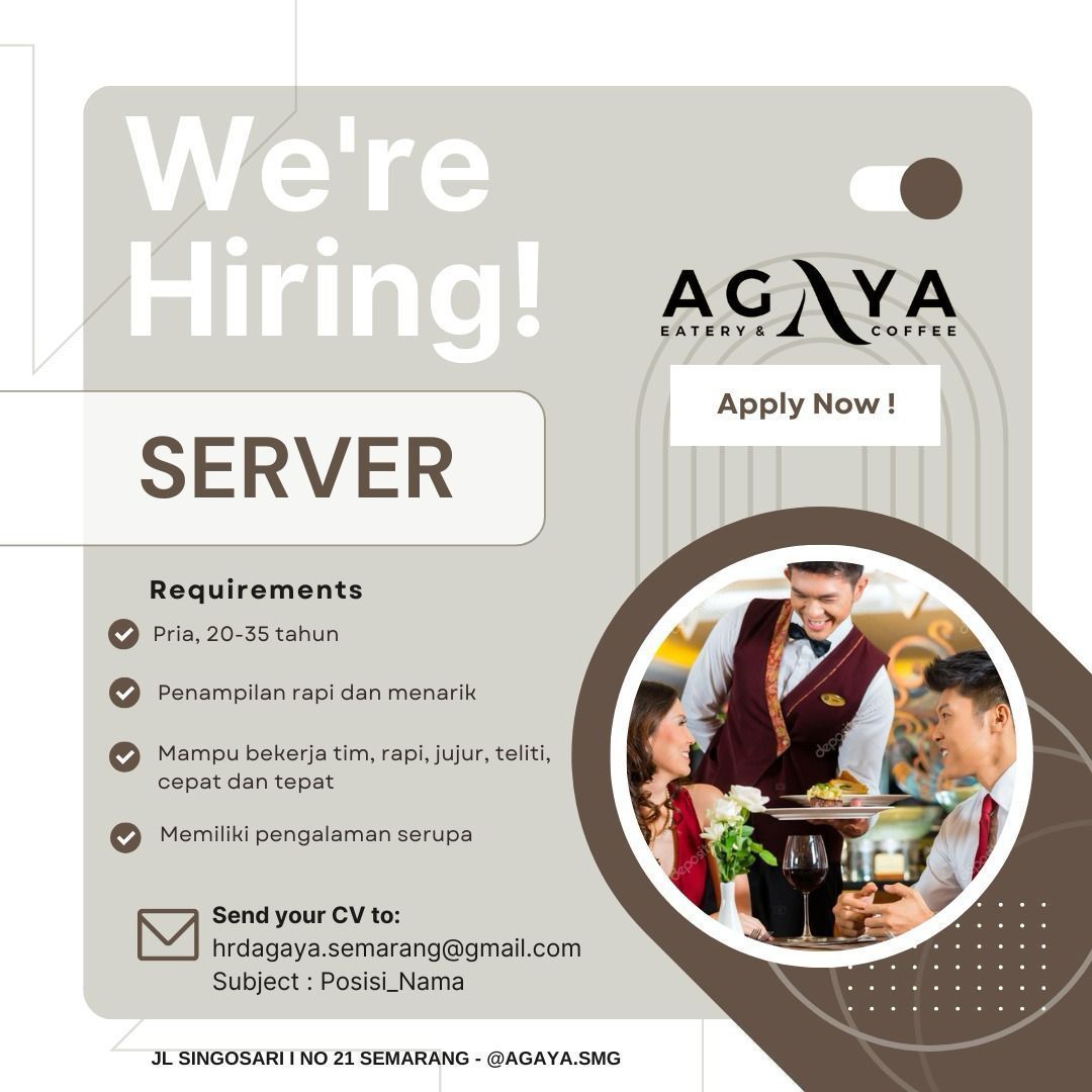 Agaya Eatery  Coffee – Server