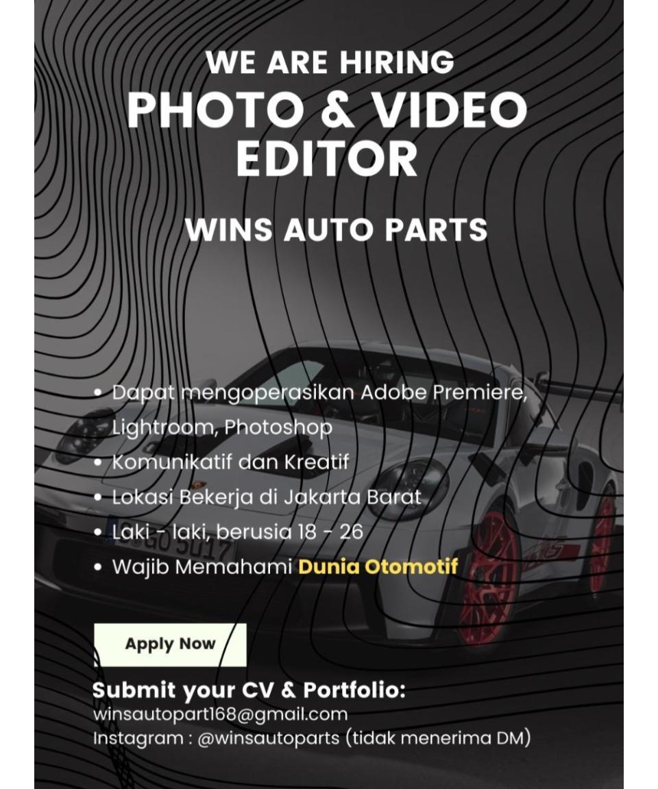 Wins Auto Parts – Photo  Video Editor