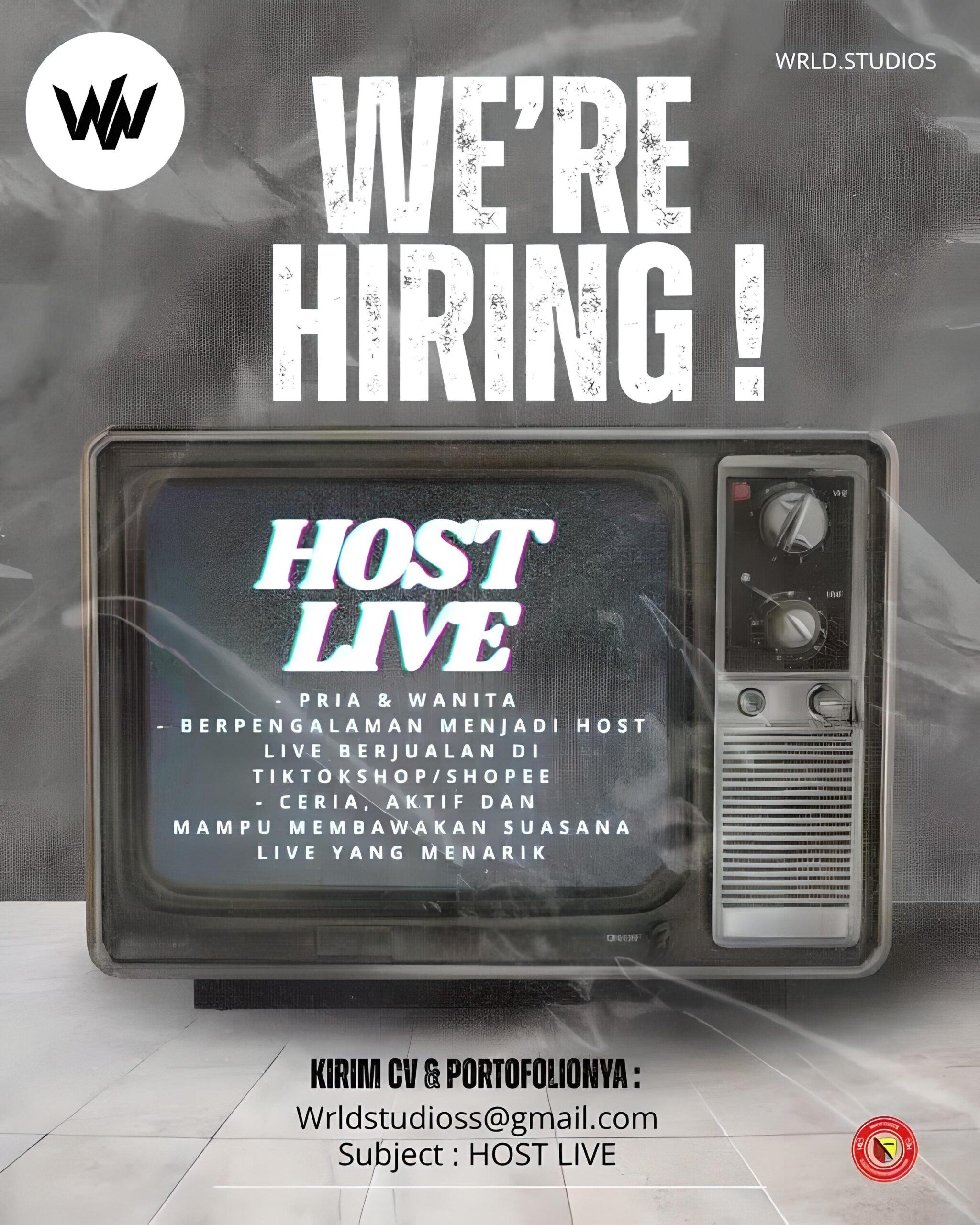 Host Live - We're Hiring!